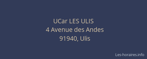 UCar LES ULIS