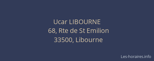 Ucar LIBOURNE