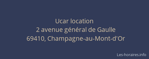 Ucar location