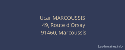 Ucar MARCOUSSIS