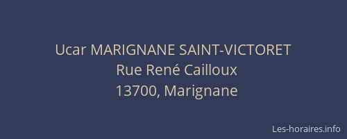 Ucar MARIGNANE SAINT-VICTORET