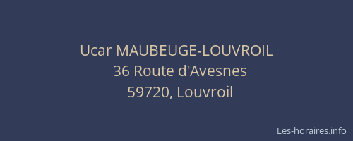 Ucar MAUBEUGE-LOUVROIL