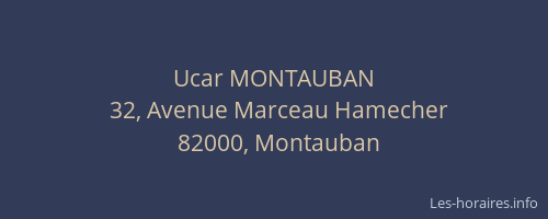 Ucar MONTAUBAN