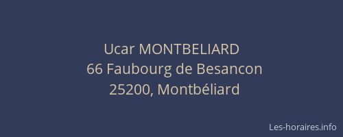 Ucar MONTBELIARD