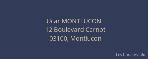 Ucar MONTLUCON