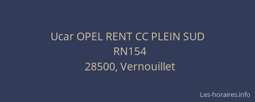 Ucar OPEL RENT CC PLEIN SUD