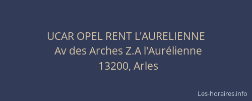 UCAR OPEL RENT L'AURELIENNE