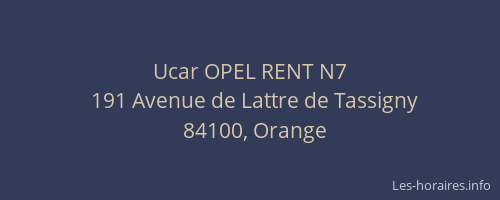 Ucar OPEL RENT N7