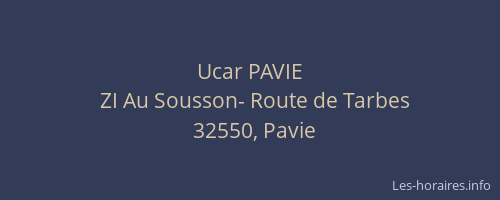 Ucar PAVIE