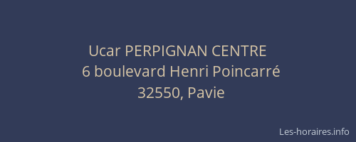 Ucar PERPIGNAN CENTRE