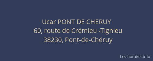 Ucar PONT DE CHERUY