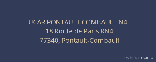 UCAR PONTAULT COMBAULT N4