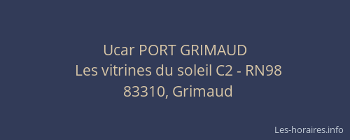 Ucar PORT GRIMAUD