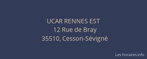 UCAR RENNES EST