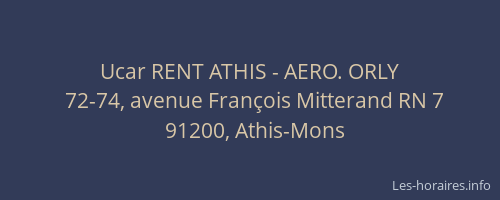Ucar RENT ATHIS - AERO. ORLY