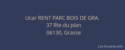 Ucar RENT PARC BOIS DE GRA.