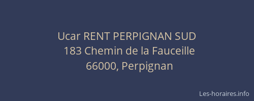 Ucar RENT PERPIGNAN SUD