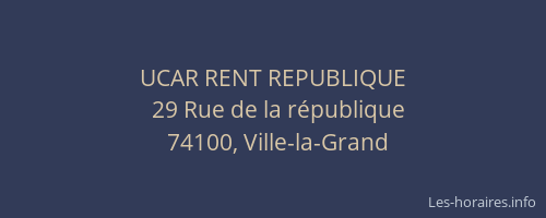 UCAR RENT REPUBLIQUE