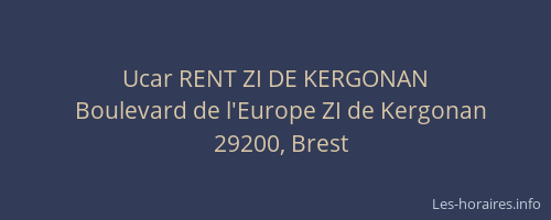 Ucar RENT ZI DE KERGONAN