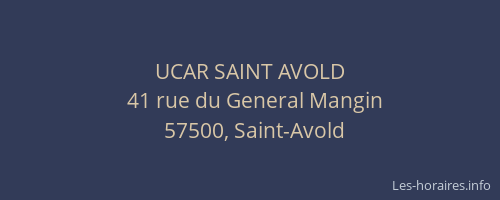 UCAR SAINT AVOLD