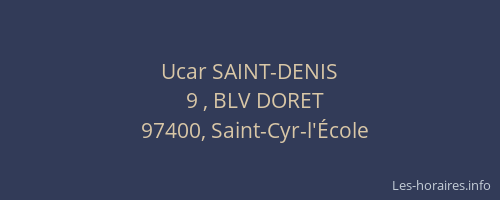 Ucar SAINT-DENIS
