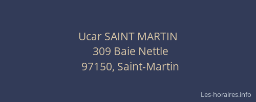 Ucar SAINT MARTIN