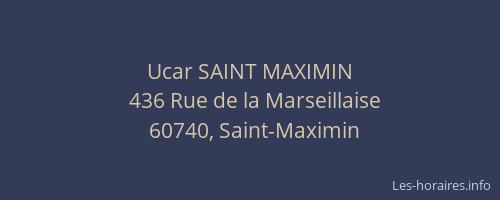 Ucar SAINT MAXIMIN