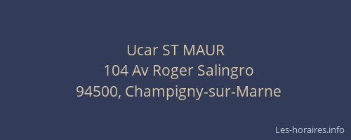 Ucar ST MAUR