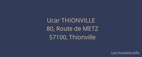 Ucar THIONVILLE