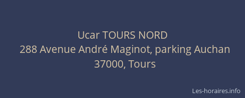 Ucar TOURS NORD