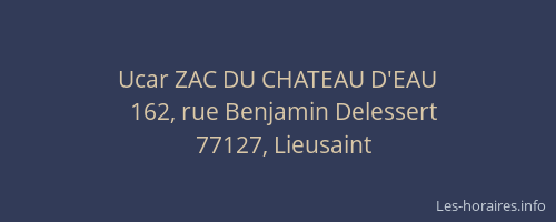 Ucar ZAC DU CHATEAU D'EAU