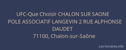 UFC-Que Choisir CHALON SUR SAONE