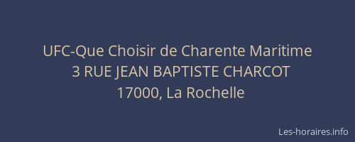 UFC-Que Choisir de Charente Maritime