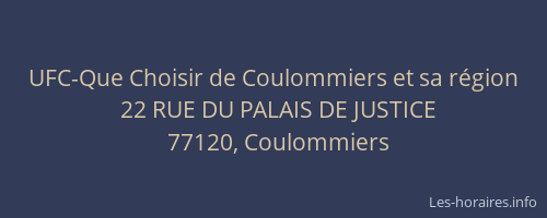 UFC-Que Choisir de Coulommiers et sa région