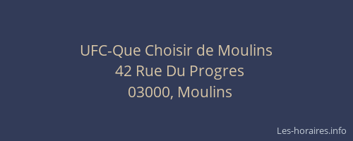 UFC-Que Choisir de Moulins