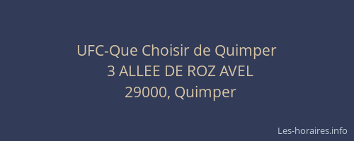 UFC-Que Choisir de Quimper