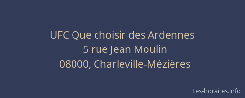 UFC Que choisir des Ardennes