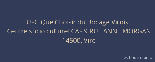 UFC-Que Choisir du Bocage Virois