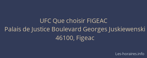 UFC Que choisir FIGEAC