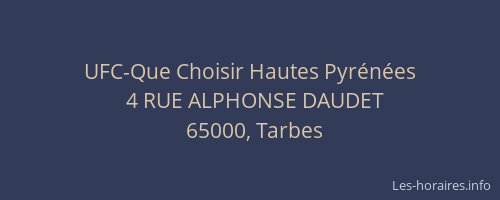 UFC-Que Choisir Hautes Pyrénées