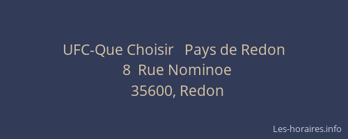 UFC-Que Choisir   Pays de Redon