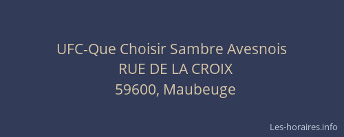 UFC-Que Choisir Sambre Avesnois