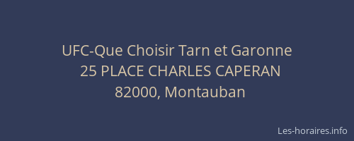 UFC-Que Choisir Tarn et Garonne