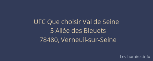 UFC Que choisir Val de Seine