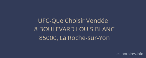 UFC-Que Choisir Vendée
