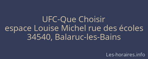 UFC-Que Choisir