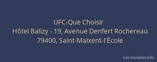 UFC-Que Choisir