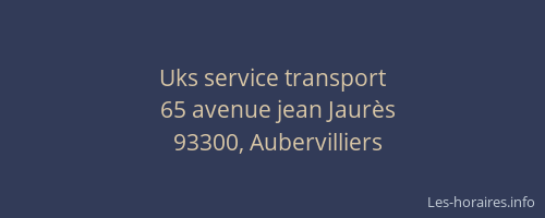 Uks service transport