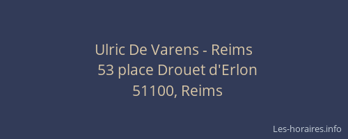 Ulric De Varens - Reims