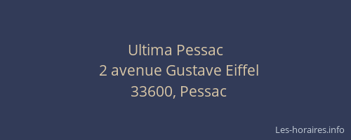 Ultima Pessac